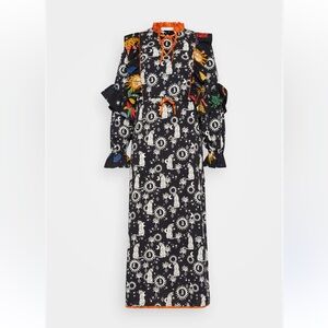 Never Fully Dressed Black Paradise Leopard Darcy Dress – US 6